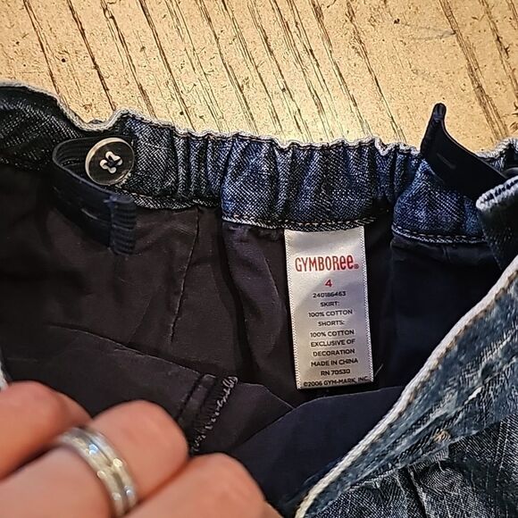 Jean skirt with shorts size 4 Gymboree - Picture 3 of 6